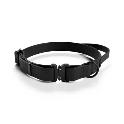 2.5cm Billowthane Combat® Collar With Handle & Rated Clip - Black