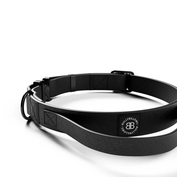 2.5cm Billowthane Combat® Collar With Handle & Rated Clip - Black