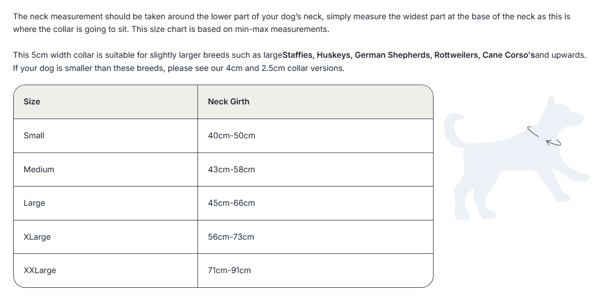 5cm Combat Billowthane® Collar - Rufflock